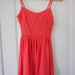 CORAL MINI DRESS